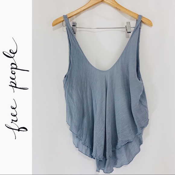 NWOT Free People Flowy Layered Tank Top - Picture 1 of 5